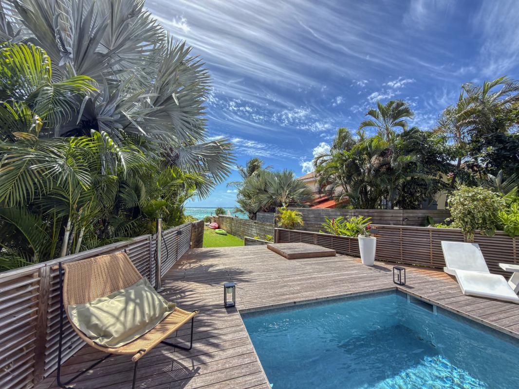 6.Location villa 4 chambres piscine saint françois guadeloupe - Vue mer